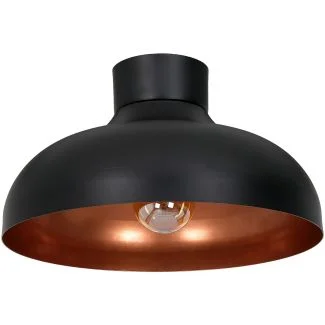 LUMINEX 1734 plafon Basca black/copper 1