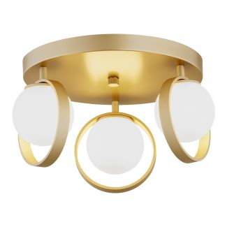 ARGON 6248 SATURNIA plafon 3 pł. opal mat, złoty
