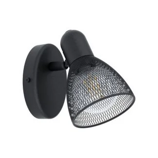 EGLO 98621 LAMPA CAROVIGNO SPOT WL/1 E14 SCHWARZ/GITTER CAROVIGNO