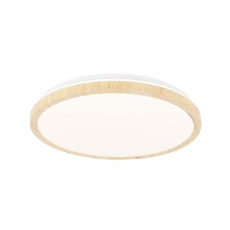 CANDELLUX 14-75253 LAMPA SUFITOWA GANDAVA PLAFON 24W LED BIAŁO DREWNIANY 4000K