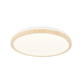 CANDELLUX 14-75253 LAMPA SUFITOWA GANDAVA PLAFON 24W LED BIAŁO DREWNIANY 4000K