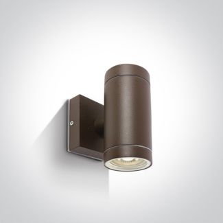 ONE LIGHT 67130/BR Lido K2 brązowy zewnętrzny cylinder ścienny 2x35W GU10 IP54