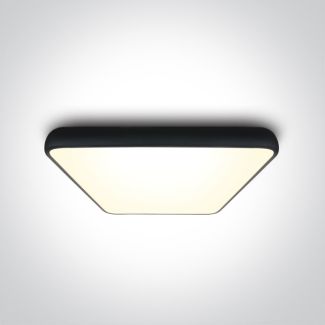 ONE LIGHT 62160A/B/W Pefkos czarny plafon LED 3000K 62W