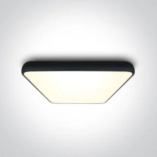 ONE LIGHT 62160A/B/W Pefkos czarny plafon LED 3000K 62W