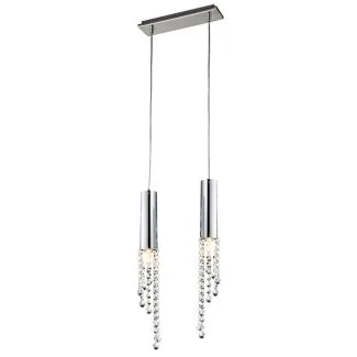 CANDELLUX 32-25265-Z DUERO LAMPA WISZĄCA 2X3W LED GU10 CHROM BEZ ŻARÓWKI