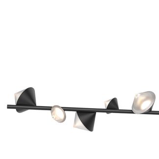 Step into design ST-10307P-130 black Lampa wisząca CONE LED czarna 130 cm