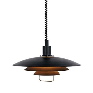 MARKSLOJD 104540 KIRKENES lampa wisząca 1L Czarny
