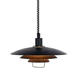 MARKSLOJD 104540 KIRKENES lampa wisząca 1L Czarny