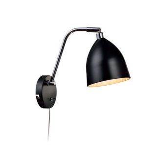 MARKSLOJD 105027 FREDRIKSHAMN lampa ścienna 1L Czarny