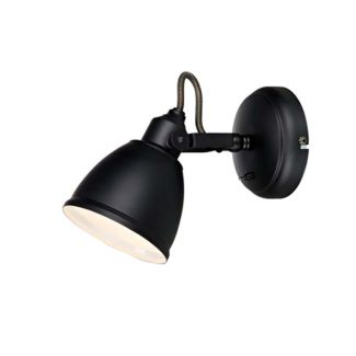 MARKSLOJD 105814 FJALLBACKA lampa ścienna 1L Czarny Mat