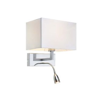 MARKSLOJD 106307 SAVOY lampa ścienna 2L Chrom/Biały