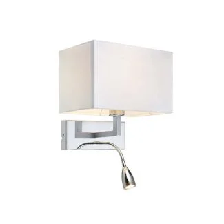 MARKSLOJD 106307 SAVOY lampa ścienna 2L Chrom/Biały