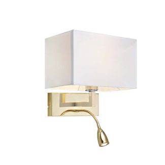 MARKSLOJD 106308 SAVOY lampa ścienna 2L Złoty/Biały