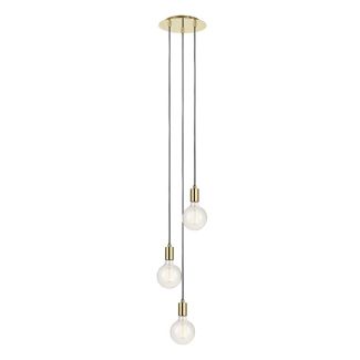 MARKSLOJD 106333 SKY lampa wisząca 3L Okrągła Złota