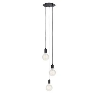 MARKSLOJD 106334 SKY lampa wisząca 3L Okragła Czarna