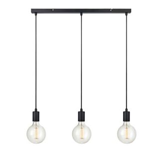 MARKSLOJD 106336 SKY lampa wisząca 3L Prosta Czarna