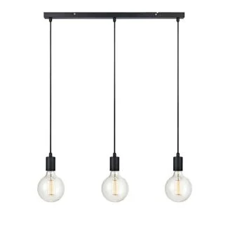 MARKSLOJD 106336 SKY lampa wisząca 3L Prosta Czarna