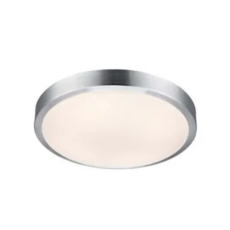 MARKSLOJD 106353 MOON Plafon 39cmBiały/Aluminium IP44