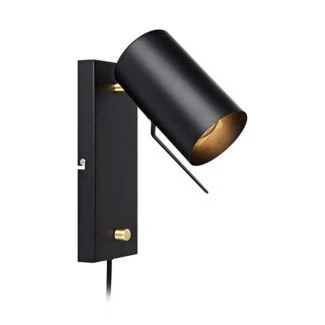 MARKSLOJD 106587 CARRIE lampa ścienna 1L Czarny