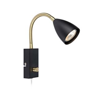 MARKSLOJD 106589 CIRO lampa ścienna 1L Flex Czarny
