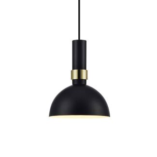 MARKSLOJD 106974 LARRY lampa wisząca 1L Czarny/Złoty Szczotkowany