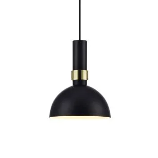 MARKSLOJD 106974 LARRY lampa wisząca 1L Czarny/Złoty Szczotkowany