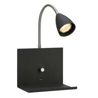 MARKSLOJD 107141 LOGI lampa ścienna 1L Czarny