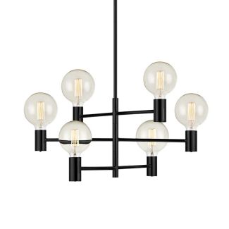 MARKSLOJD 107281 CAPITAL lampa wisząca 6L Czarny mat