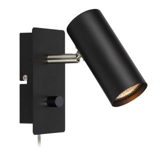 MARKSLOJD 107345 BARCELONA lampa ścienna 1L Czarny