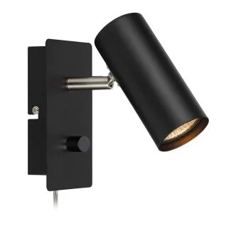 MARKSLOJD 107345 BARCELONA lampa ścienna 1L Czarny