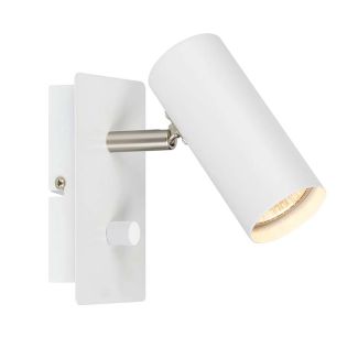 MARKSLOJD 107346 BARCELONA lampa ścienna 1L Bialy