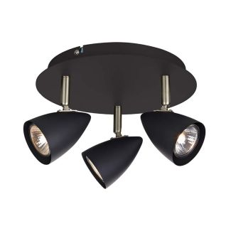MARKSLOJD 107411 CIRO Plafon 3L Czarny/Stal