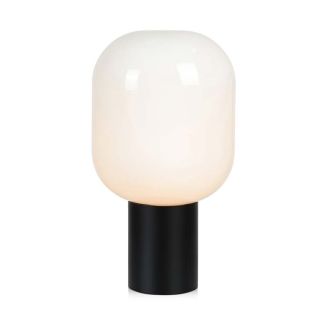 MARKSLOJD 107482 BROOKLYN lampa stołowa 1L 44cm Black/Opal