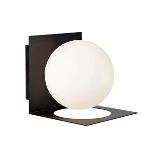 MARKSLOJD 107495 ZENIT lampa ścienna 1L IP44 Black/Opal