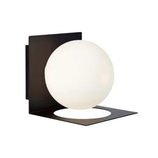MARKSLOJD 107495 ZENIT lampa ścienna 1L IP44 Black/Opal