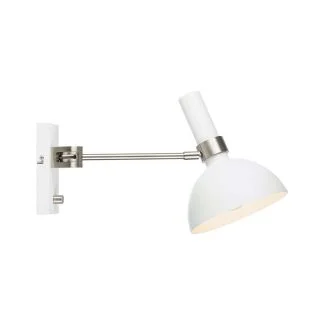 MARKSLOJD 107499 LARRY lampa ścienna 1L White/Steel