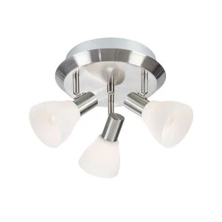 MARKSLOJD 107505 VERO lampa sufitowa 3L Steel/Opal