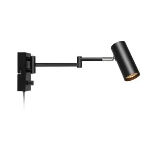 MARKSLOJD 107539 TORINO lampa ścienna 1L Black
