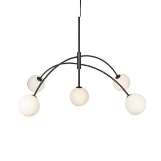 MARKSLOJD 107560 HEAVEN lampa wisząca 5L Black/Opal
