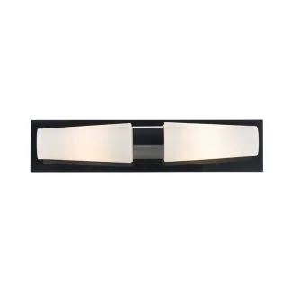 MARKSLOJD 107616 BRASTAD lampa ścienna 2L Czarny/Biały IP44