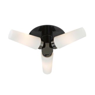 MARKSLOJD 107618 BRASTAD lampa sufitowa 3L Czarny/Biały IP44