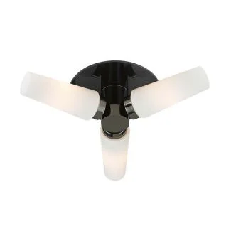 MARKSLOJD 107618 BRASTAD lampa sufitowa 3L Czarny/Biały IP44