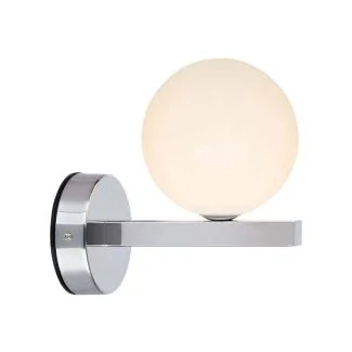 MARKSLOJD 107625 STREAM lampa ścienna 1L CHROME/WHITE IP44