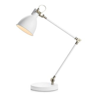 MARKSLOJD 107738 HOUSE lampa stołowa 1L White/Steel