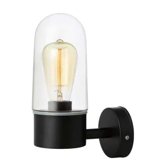MARKSLOJD 107800 ZEN lampa ścienna1L Black/Clear IP44