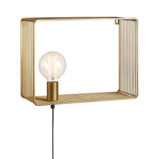 MARKSLOJD 107815 SHELF lampa ścienna 1L Gold