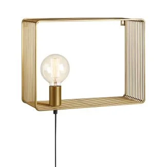 MARKSLOJD 107815 SHELF lampa ścienna 1L Gold