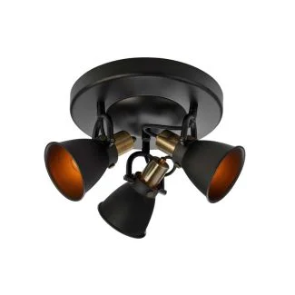MARKSLOJD 107854 ALTON lampa sufitowa 3L Czarna