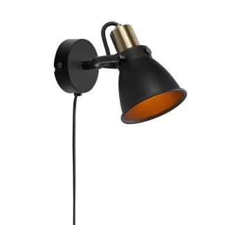 MARKSLOJD 107856 ALTON lampa ścienna 1L Czarna