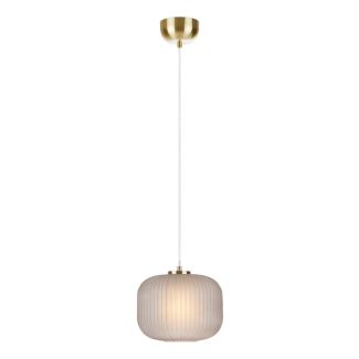 MARKSLOJD 107919 SOBER lampa wisząca 1L Złoty Szczotkowany/Przydymiony